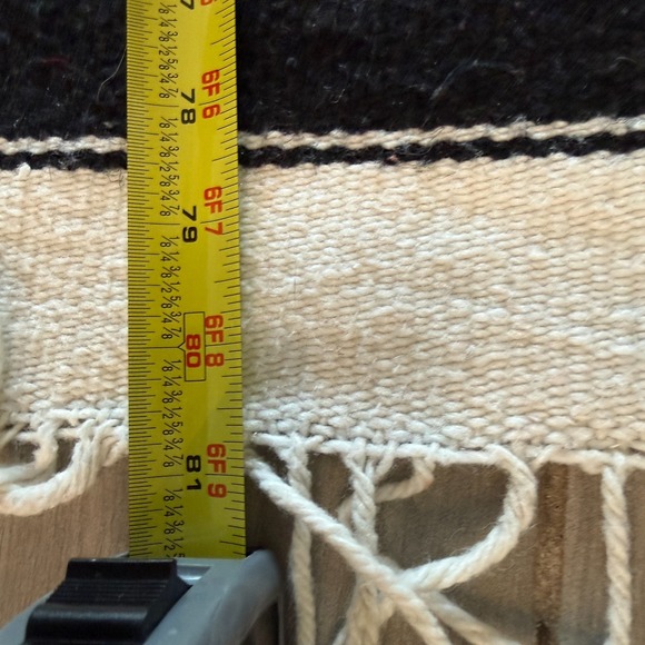 Vintage Hand-Woven Blanket Aztec Mayan Inca Indian Art Blanket 81"x48" - Picture 14 of 15